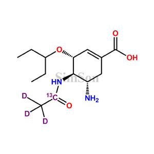 Oseltamivir Acid -13C D3