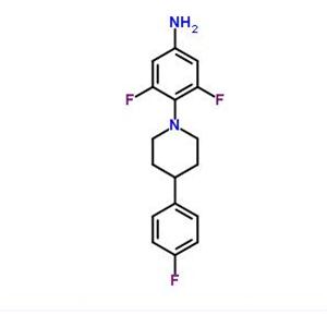 3,5-Difluoro-4-[4-(4-fluorophenyl)-1-piperidinyl]aniline