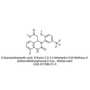 4-Quinazolineacetic acid, 8-fluoro-1,2,3,4-tetrahydro-3-[2-Methoxy-5-(trifluoroMethyl)phenyl]-2-oxo-, Methyl ester