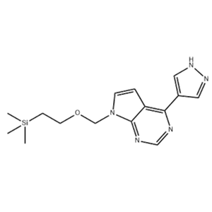 4-(1H-Pyrazol-4-yl)-7-((2-(trimethylsilyl)ethoxy)methyl-7H-pyrrolo[2,3-d]pyrimidine