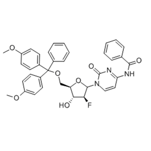 N4-Benzoyl-5'-O-(4,4'-dimethoxytrityl)-2'-deoxy-2'-fluoro-b-D-arabinocytidine