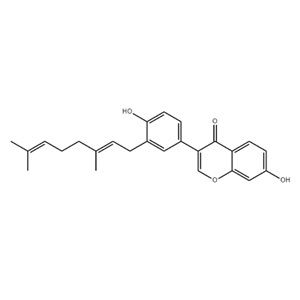 3-[3-[(2E)-3,7-Dimethyl-2,6-octadien-1-yl]-4-hydroxyphenyl]-7-hydroxy-4H-1-benzopyran-4-one