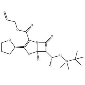 (5R,6S)-6-[(1R)-1-[[(1,1-Dimethylethyl)dimethylsilyl]oxy]ethyl]-7-oxo-3-[(2R)-tetrahydro-2-furanyl]-4-thia-1-azabicyclo[3.2.0]hept-2-ene-2-carboxylic acid 2-propenyl ester