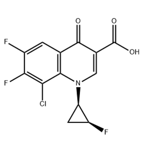 8-Chloro-6,7-difluoro-1-[(1R,2S)-2-fluorocyclopropyl]-1,4-dihydro-4-oxo-3-quinolinecarboxylic acid