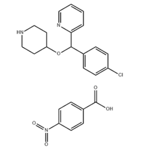 4-[(4-Chlorophenyl)-2-pyridylmethoxy]piperidine p-nitrobenzoic acid salt