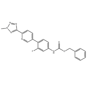 CarbaMic acid, N-[3-fluoro-4-[6-(2-Methyl-2H-tetrazol-5-yl)-3-pyridinyl]phenyl]-, phenylMethyl ester