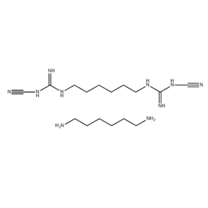 Poly(hexamethylenebicyanoguanide-hexamethylenediamine) hydrochloride