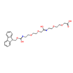 10-Oxo-5,8,14,17-tetraoxa-2,11-diazanonadecanedioic acid 1-(9H-fluoren-9-ylmethyl) ester pictures