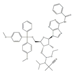 N-Benzoyl-5'-O-[bis(4-methoxyphenyl)phenylmethyl]-2'-deoxy-2'-fluoroadenosine 3'-[2-cyanoethyl N,N-bis(1-methylethyl)phosphoramidite] pictures