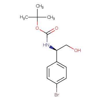 C13H18BrNO3 |  tert-butyl N-[(1R)-1-(4-bromophenyl)-2-hydroxyethyl]carbamate