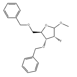(2R,3R,4R)-3-(benzyloxy)-2-(benzyloxymethyl)-4-fluoro-5-methoxy-tetrahydrofuran