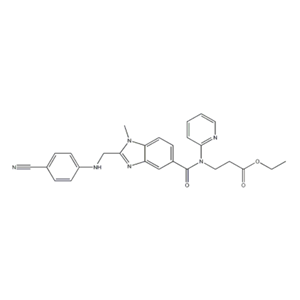 Ethyl N-[(2-{[(4-cyanophenyl)amino]methyl}-1-methyl-1H-benzimidazol-5-yl)carbonyl]-N-pyridin-2-yl-beta-alaninate