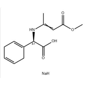 (R)-(+)-alpha-[(3-Methoxy-1-methyl-3-oxo-1-propenyl)amino]-1,4-cyclohexadiene-1-acetic acid sodium salt