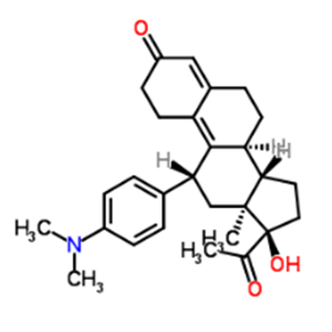 11β-[4-(N,N-dimethylamino)-phenyl]-17α-hydroxy-19-norpregna-4,9-diene-3,20-dione