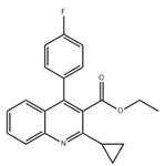 Ethyl 2-cyclopropyl-4-(4-fluorophenyl)-quinolyl-3-carboxylate  pictures