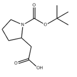 2-Pyrrolidineacetic acid, 1-[(1,1-dimethylethoxy)carbonyl]- pictures