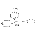 alpha-[2-(1-pyrrolidinyl)ethyl]-alpha-(p-tolyl)pyridine-2-methanol pictures