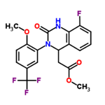 2-(8-fluoro-3-(2-methoxy-5-(trifluoromethyl)phenyl) -2-oxo-1,2,3,4-tetrahydroquinazolin-4-yl) acetic acid methyl ester pictures
