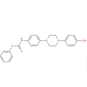 Carbamic acid,[4-[4-(4-hydroxyphenyl)-1-piperazinyl]phenyl]-, phenyl ester (9CI)