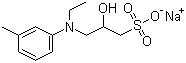 CAS # 82692-93-1, Sodium 3-(N-ethyl-3-methylanilino)-2-hydroxypropanesulfonate, 3-(N-Ethyl-3-methylanilino)-2-hydroxypropanesulfonic acid sodium salt