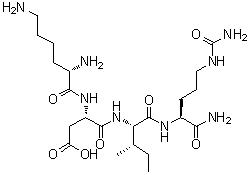 CAS # 960531-53-7, L-Lysyl-L-alpha-aspartyl-L-isoleucyl-N5-(aminocarbonyl)-L-ornithinamide