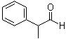 CAS # 93-53-8, Hydratropic aldehyde, (±)-2-Phenylpropionaldehyde, (±)-Hydratropic aldehyde, (±)-alpha-Phenylpropionaldehyde, 2-Phenylpropanal, 2-Phenylpropanaldehyde, 2-Phenylpropionaldehyde, Cumene aldehyde, Hyacinthal, Hydratropic aldehyde, NSC 5231, alpha-Formylethylbenzene, alpha-Methyl-alpha-toluic aldehyde, alpha-Methylbenzeneacetaldehyde