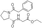 CAS # 157115-85-0, N-(1-(Phenylacetyl)-L-prolyl)glycine ethyl ester