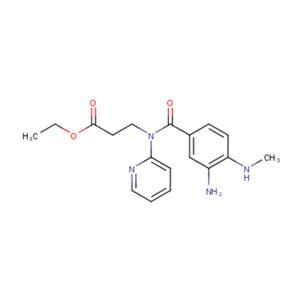 Ethyl 3-(3-amino-4-(methylamino)-N-(pyridin-2-yl)benzamido)propanoate