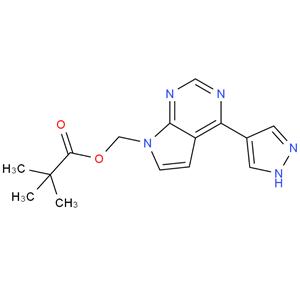 [4-(1H-Pyrazol-4-yl)-7H-pyrrolo[2,3-d]pyrimidin-7-yl]methyl pivalate