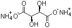 CAS # 3164-29-2, Ammonium L-tartrate, 2,3-Dihydroxybutanedioic acid diammonium salt, L-Tartaric acid diammonium salt