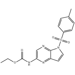 Carbamic acid, N-?[5-?[(4-?methylphenyl)?sulfonyl]?-?5H-?pyrrolo[2,?3-?b]?pyrazin-?2-?yl]?-?, ethyl ester