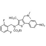 2-((2,6-difluorobenzyl)(ethoxycarbonyl)amino)-4-((dimethylamino)methyl)-5-(4-nitrophenyl)thiophene-3-carboxylic acid pictures