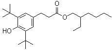 CAS # 125643-61-0, Octyl-3,5-di-tert-butyl-4-hydroxy-hydrocinnamate, 3,5-Bis(1,1-dimethylethyl)-4-hydroxybenzenepropanoic acid C7-9-branched alkyl esters, Antioxidant 1135, Evernox 1135