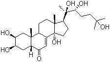 CAS # 5289-74-7, Hydroxyecdysone, 20-Hydroxyecdysone, 2b,3b,14a,20b,22,25-Hexahydroxycholest-7-en-6-one, beta-Ecdysone