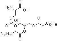 CAS # 51446-62-9, Distearoylphosphatidylserine, 1,2-Distearoyl phosphatidyl serine, 1,2-Distearoyl-sn-3-glycerophosphoserine, 1,2-Distearoyl-sn-glycero-3-phosphatidylserine