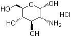 CAS # 66-84-2, D-Glucosamine hydrochloride, 2-Amino-2-deoxy-D-glucopyranose hydrochloride