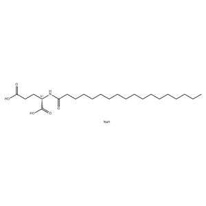 sodium hydrogen N-(1-oxooctadecyl)-L-glutamate