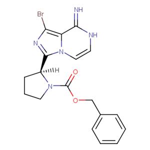 (S)-benzyl 2-(8-amino-1-bromoimidazo[1,5-a]pyrazine-3-yl)pyrrolidine-1-carboxylate