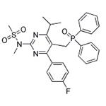 	Methanesulfonamide,N-[5-[(diphenylphosphinyl)methyl]-4-(4-fluorophenyl)-6-(1-methylethyl)-2-pyrimidinyl]-N-methyl pictures