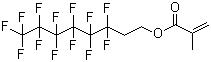 CAS # 2144-53-8, 2-(Perfluorohexyl)ethyl methacrylate, 1,1,2,2-Tetrahydroperfluorooctyl methacrylate, 3,3,4,4,5,5,6,6,7,7,8,8,8-Tridecafluorooctyl methacrylate