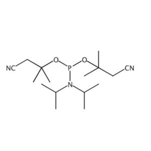 Bis(2-cyano-1,1-dimethylethyl) N,N-bis(1-methylethyl)phosphoramidite