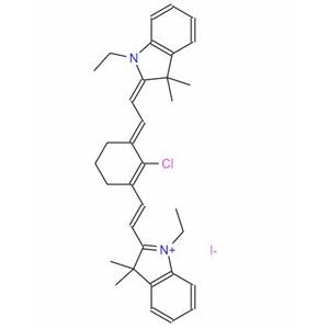 2-((E)-2-((E)-2-chloro-3-(2-((Z)-1-ethyl-3,3-dimethylindolin-2-ylidene)ethylidene)cyclohex-1-en-1-yl)vinyl)-1-ethyl-3,3-dimethyl-3H-indol-1-ium iodide