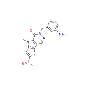 6-(3-Aminobenzyl)-4-methyl-2-(methylsulfinyl)-4H-thieno[2',3':4,5]pyrrolo[2,3-d]pyridazin-5(6H)-one