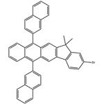 2-Bromo-13,13-dimethyl-6,11-di-2-naphthalenyl-13H-indeno[1,2-b]anthracene pictures