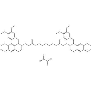 pentamethylene bis[1-(3,4-dimethoxybenzyl)-3,4-dihydro-6,7-dimethoxy-1H-isoquinoline-2-propionate], dioxalate