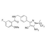 (S)-N-(4-(5-amino-4-cyano-1-(1,1,1-trifluoropropan-2-yl)- 1H-pyrazol-3-yl)benzyl)-5-fluoro-2-methoxybenzamide pictures