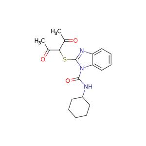 2-[(1-Acetyl-2-oxopropyl)thio]-N-cyclohexyl-1H-benzimidazole-1-carboxamide