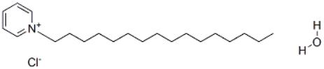Cetylpyridinium chloride monohydrate Structure