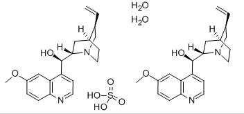 Quinine sulfate dihydrate Structure
