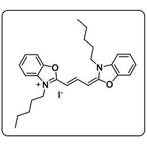 3-pentyl-2-((1E)-3-(3-pentylbenzo[d]oxazol-2(3H)-ylidene)prop-1-en-1-yl)benzo[d]oxazol-3-ium iodide